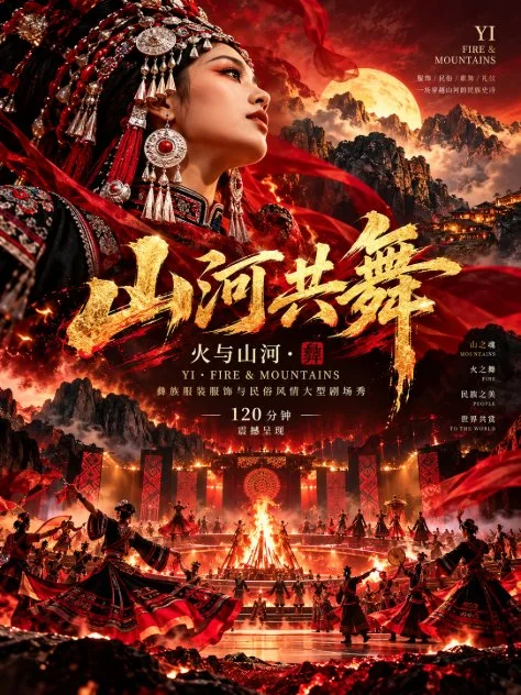 Yi Fire and Mountains festival poster